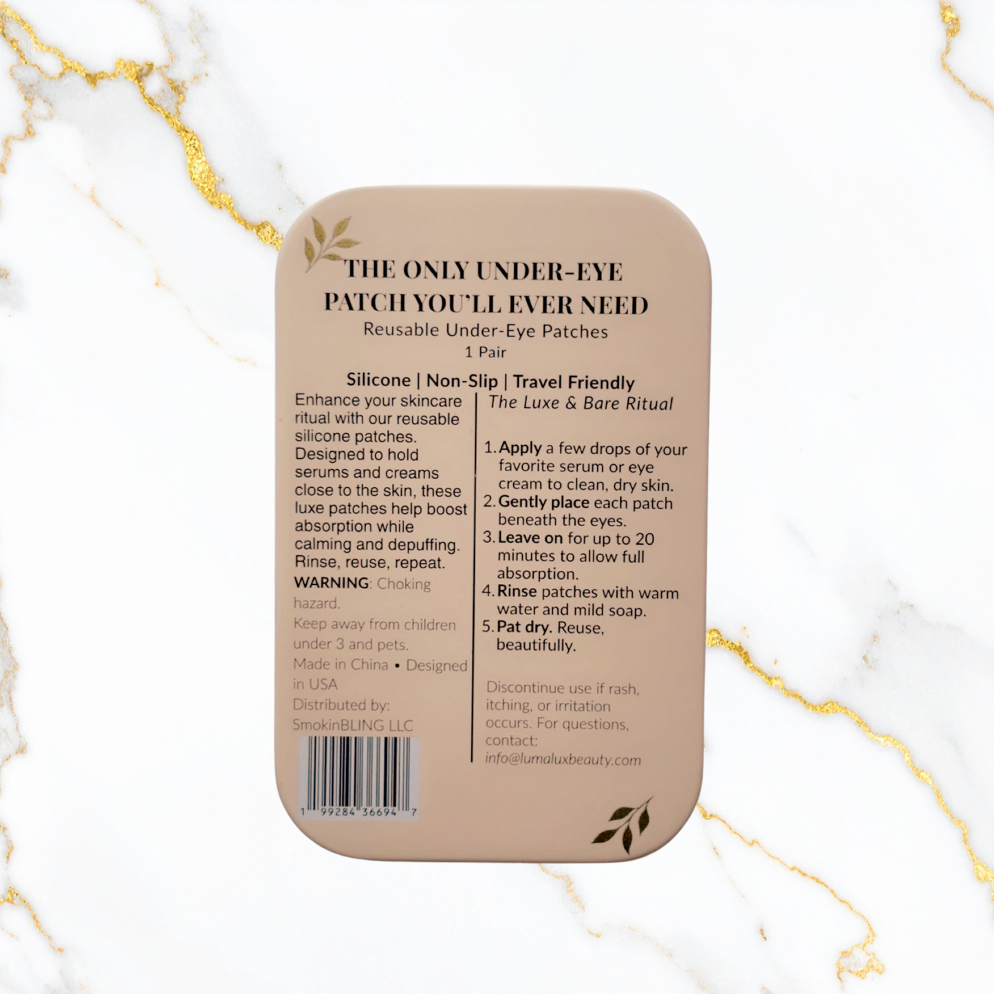 Lumalux Beauty Reusable Under-Eye Patches